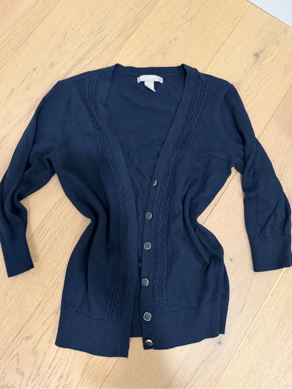 Banana Republic Navy blue cardigan with button-up front size S